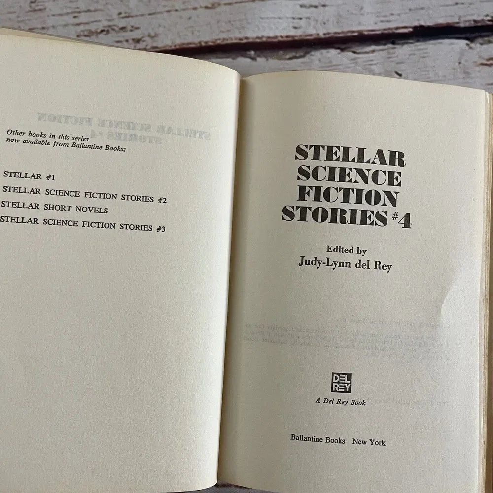 Stellar Science Fiction Stories #4‎ Judy-Lynn Del Rey (1978, Hardcover)